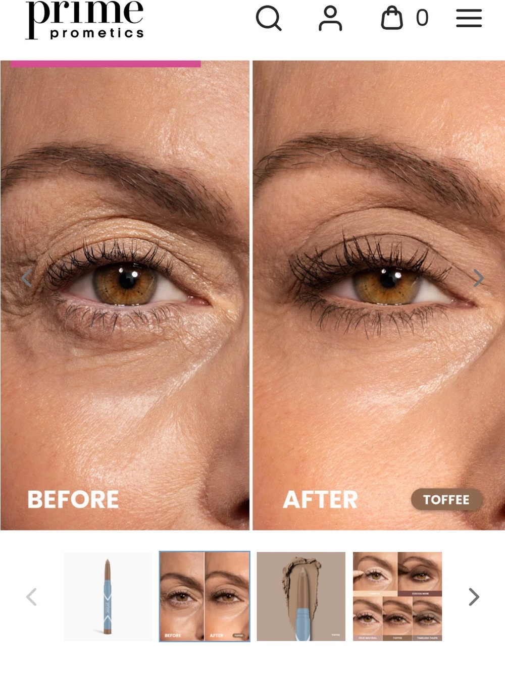 PrimeEyes Eyeshadow Stick in Toffee